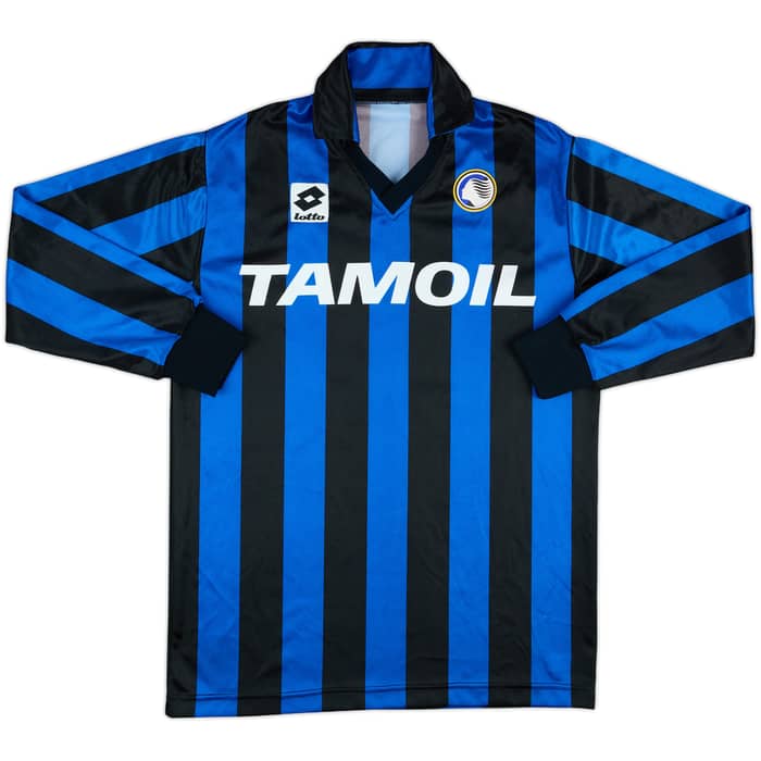1990-91 Atalanta Match Issue Home L/S Shirt #18