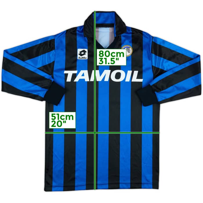 1990-91 Atalanta Match Issue Home L/S Shirt #18