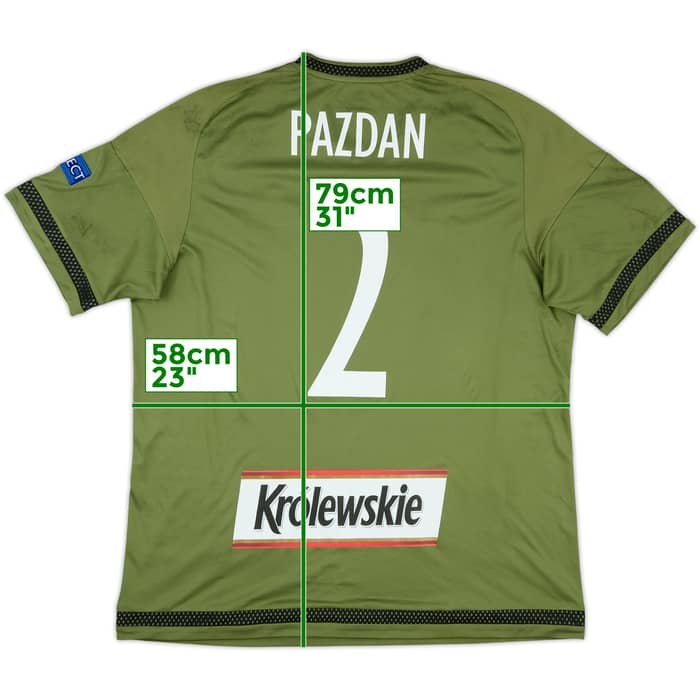 2015-17 Legia Warsaw Away Shirt Pazdan #2 - 5/10 - (XL)