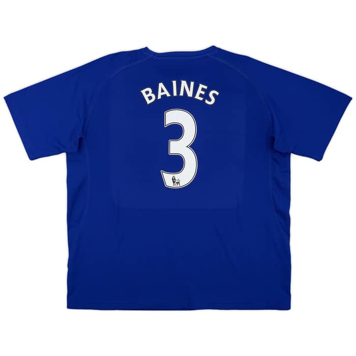 2010-11 Everton Home Shirt Baines #3
