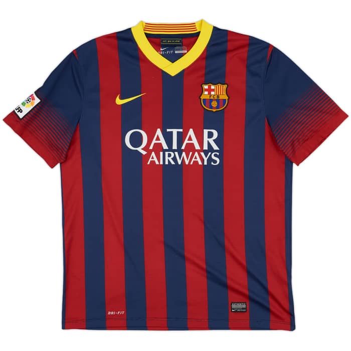 2013-14 Barcelona Home Shirt Messi #10 - 7/10 - (L)