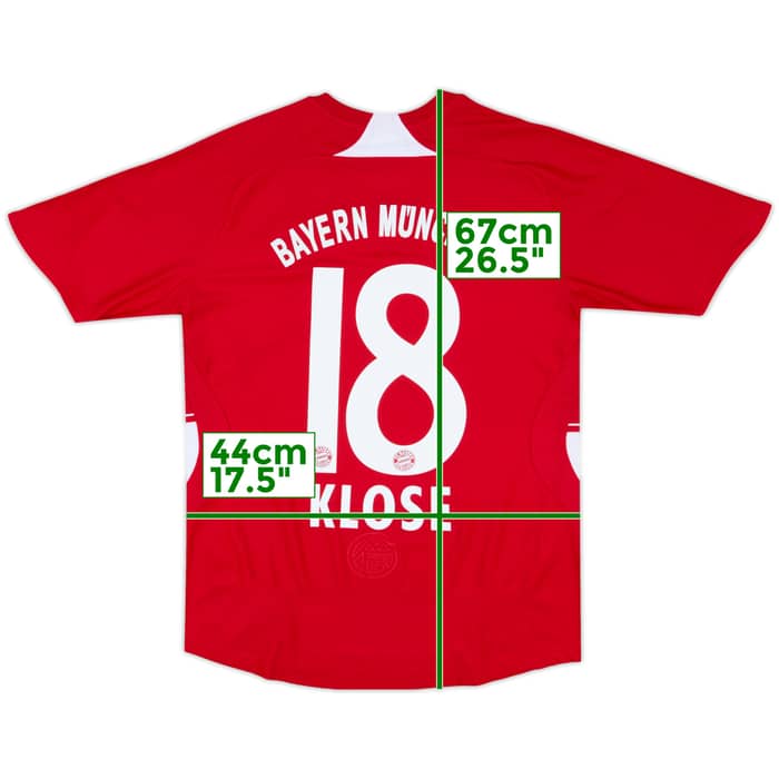 2007-08 Bayern Munich Home Shirt Klose #18 (S)