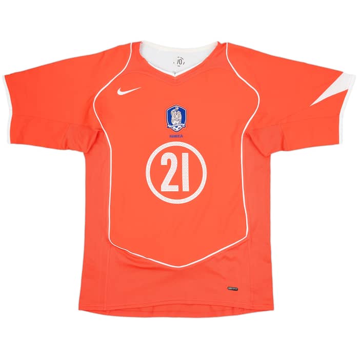 2004-06 South Korea Home Shirt J S Park #21 - 7/10 - (S)