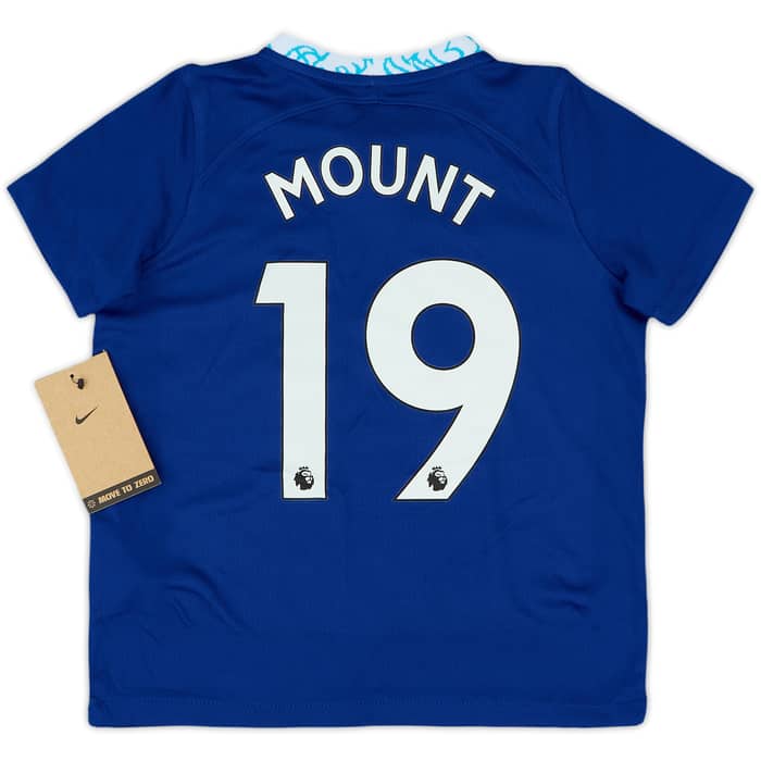 2022-23 Chelsea Home Shirt & Shorts Mount #19 (5-6 Years)