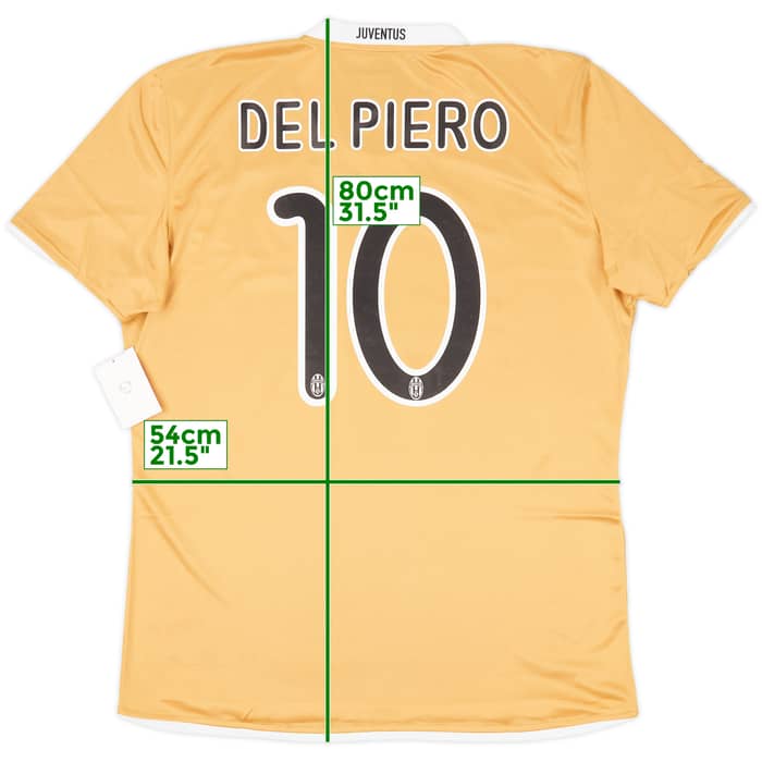 2008-09 Juventus Player Issue Away Shirt Del Piero #10 (XL)