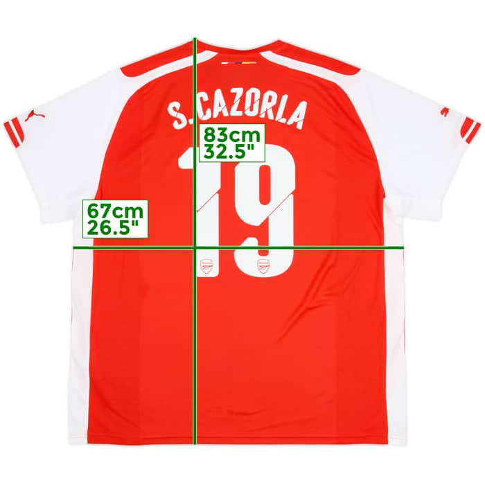 2014-15 Arsenal Home Shirt S.Cazorla #19 (3XL)