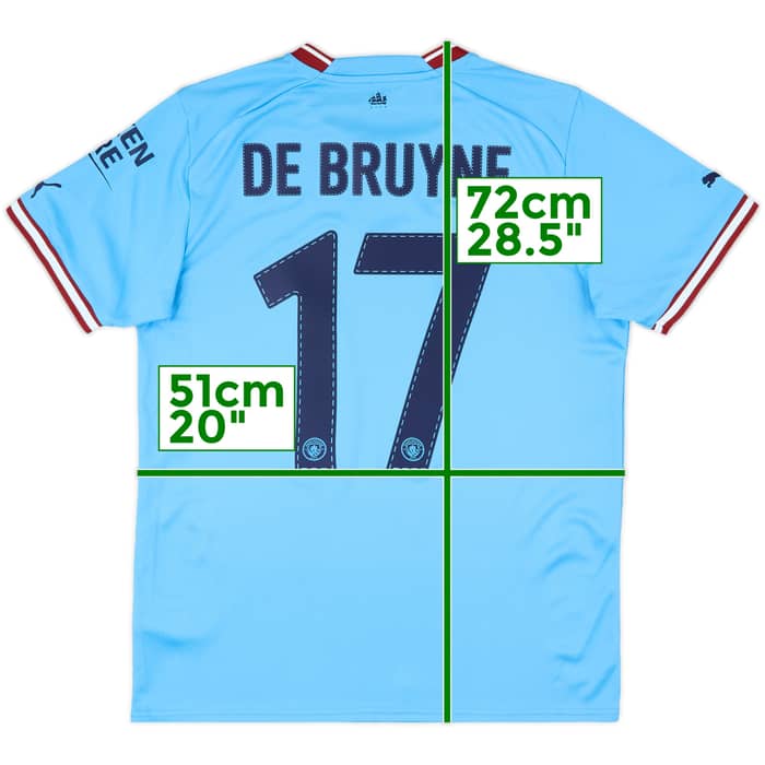 2022-23 Manchester City Home Shirt De Bruyne #17 (M)