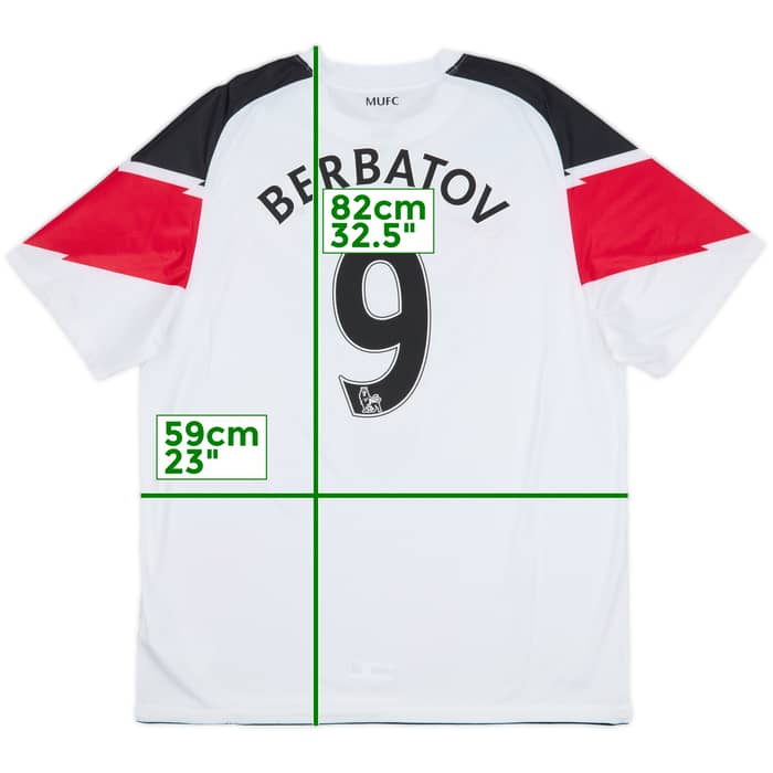 2010-12 Manchester United Away Shirt Berbatov #9 (XL)
