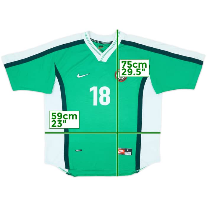 1998-00 Nigeria Home Shirt #18 - 8/10 - (L)