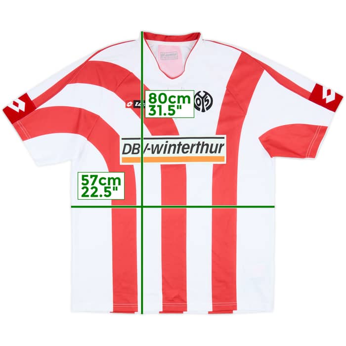 2006-07 FSV Mainz Signed Home Shirt - 9/10 - (XL)