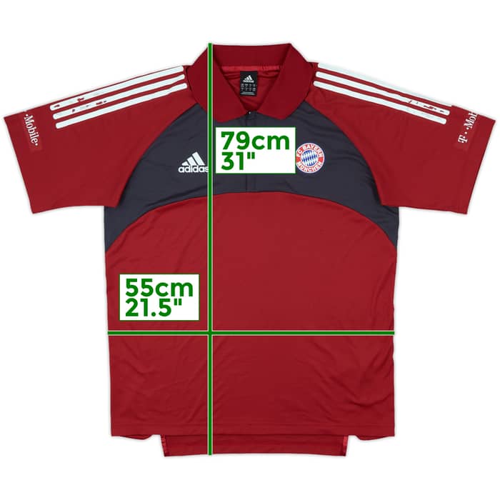 2002-03 Bayern Munich adidas 1/4 Zip Polo Shirt - 7/10 - (M/L)