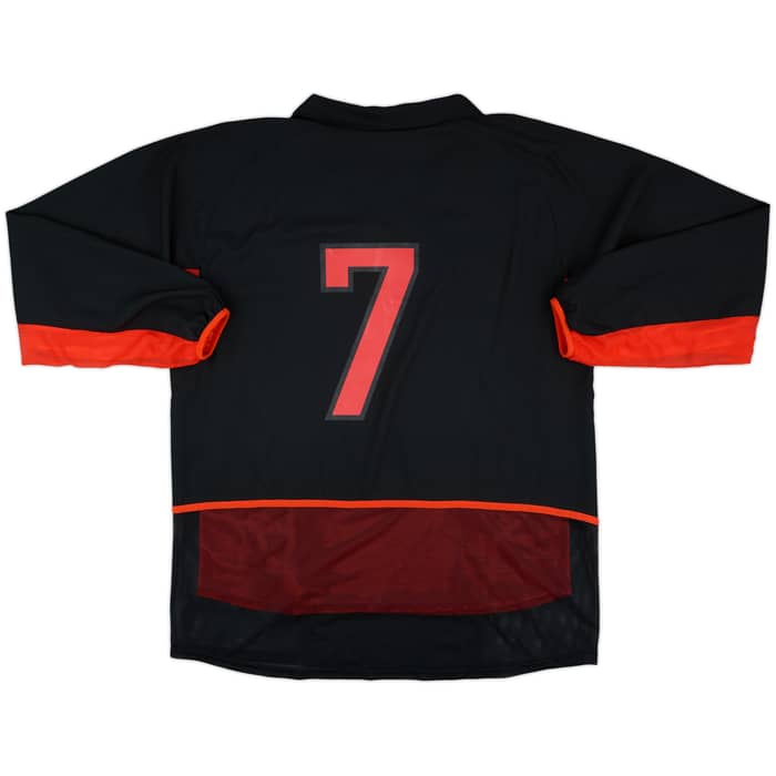 2002-04 Belgium Match Issue Away L/S Shirt #7