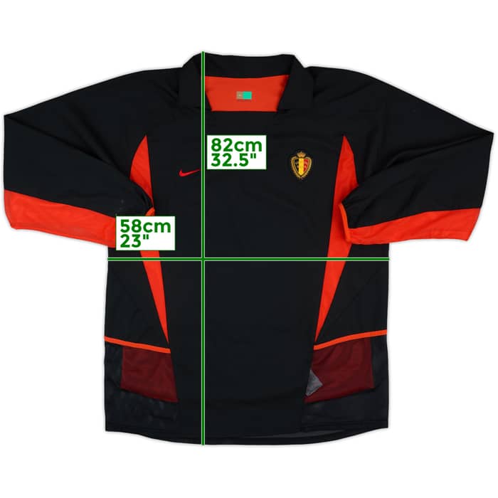 2002-04 Belgium Match Issue Away L/S Shirt #7