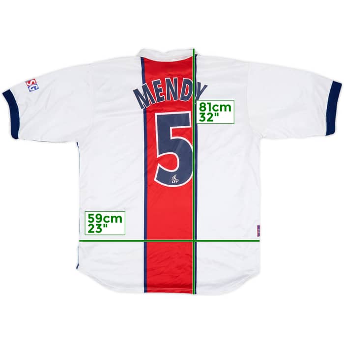 1998-99 Paris Saint-Germain Away Shirt Mendy #5 - 6/10 - (XL)