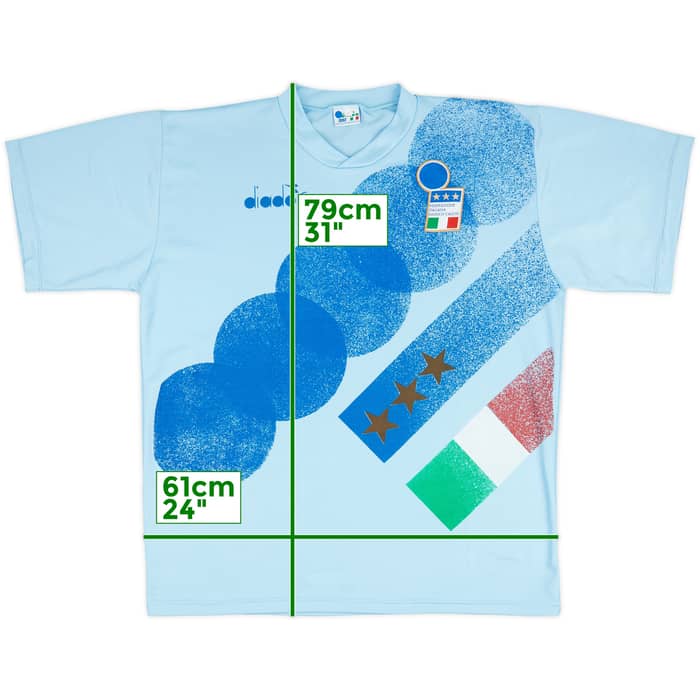 1992-94 Italy Diadora Training Shirt - 8/10 - (XL)