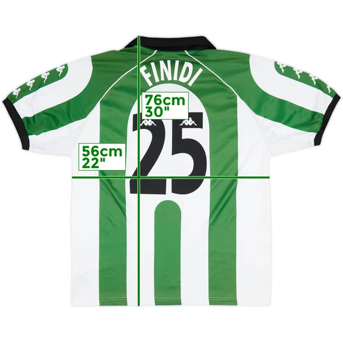 1998-99 Real Betis Home Shirt Finidi #25 - 5/10 - (L)