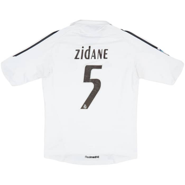 2005-06 Real Madrid Home Shirt Zidane #5 - 6/10 - (M)