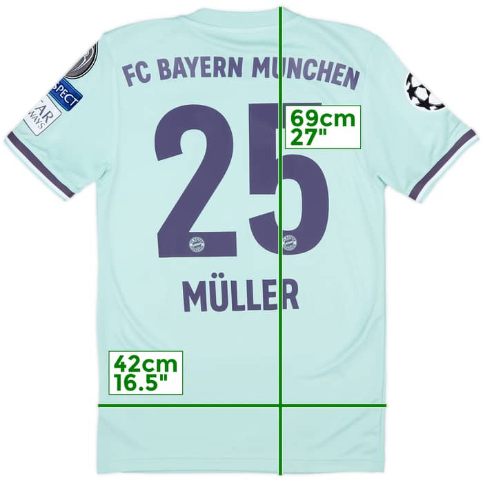 2018-19 Bayern Munich Away Shirt Muller #25 - 9/10 - (XS)