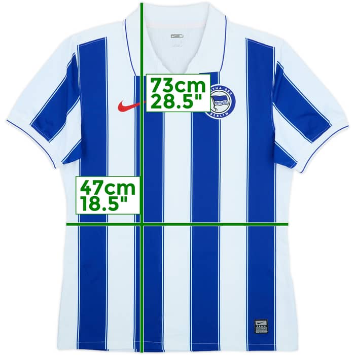 2009-10 Hertha Berlin Authentic Home Shirt - 9/10 - (M)