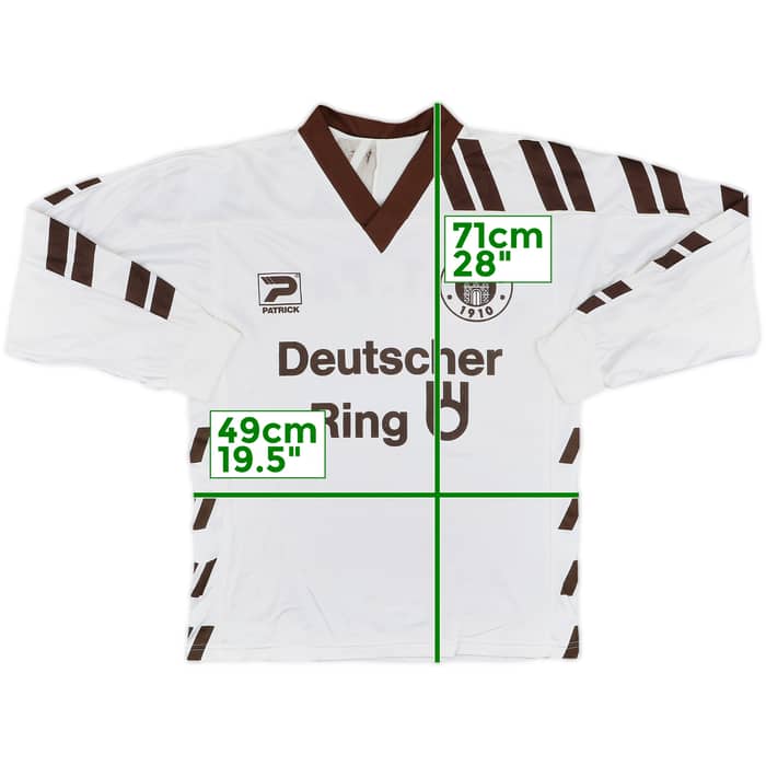 1992-93 St Pauli Home L/S Shirt - 8/10 - (XS)
