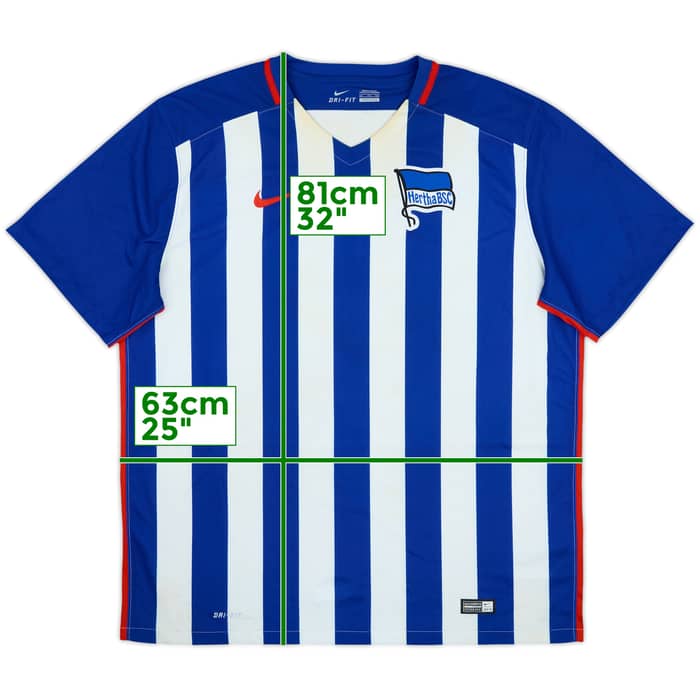 2015-16 Hertha Berlin Home Shirt - 4/10 - (XXL)