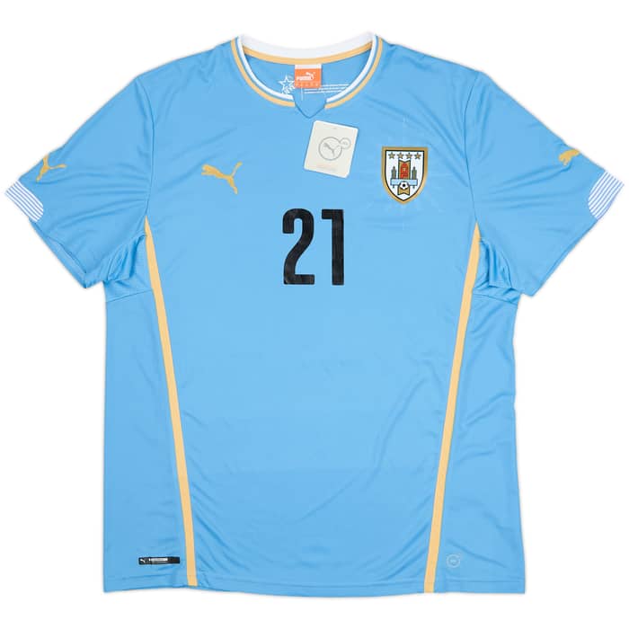 2014-15 Uruguay Home Shirt Cavani #21 (XL)