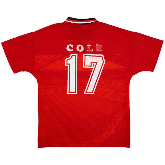 1994-96 Manchester United Home Shirt Cole #17 - 4/10 - (M)
