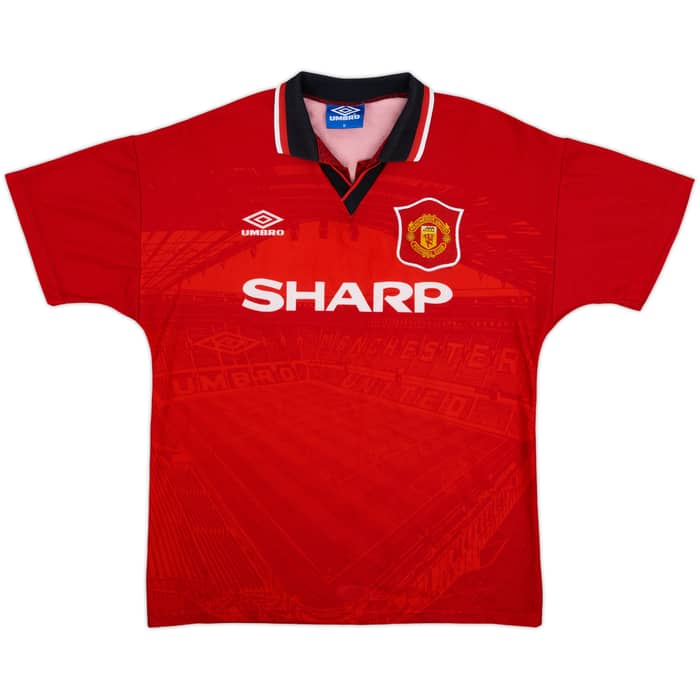 1994-96 Manchester United Home Shirt Cole #17 - 4/10 - (M)