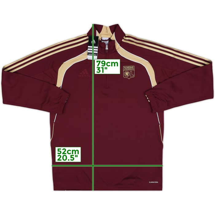 2010-11 Lyon adidas 1/4 Zip Drill Top (L)