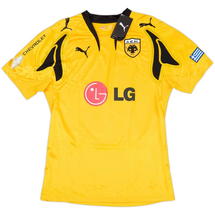 2007-08 AEK Athens Home Shirt Rivaldo #10 (M)