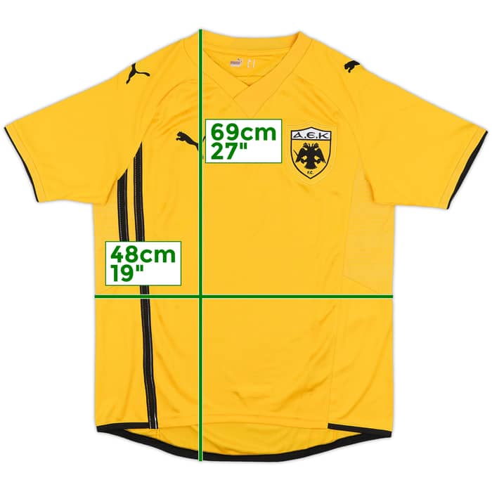2009-10 AEK Athens Home Shirt - 10/10 - (S)