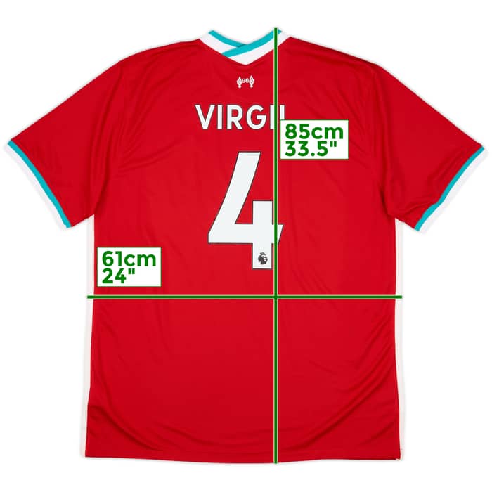 2020-21 Liverpool Home Shirt Virgil #4 (4XL)