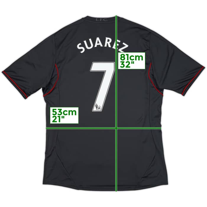 2011-12 Liverpool Away Shirt Suarez #7 (L)