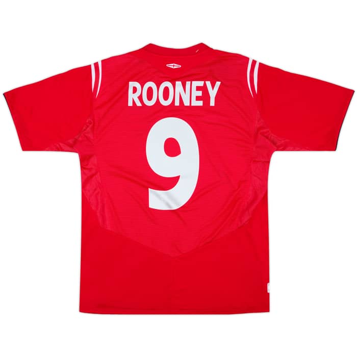 2004-06 England Away Shirt Rooney #9 (M)
