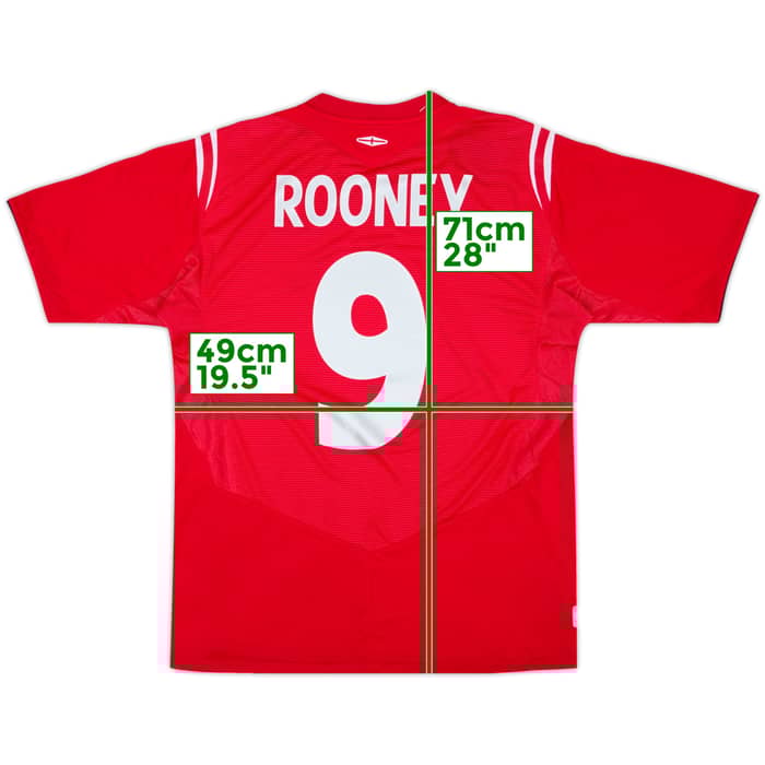 2004-06 England Away Shirt Rooney #9 (M)
