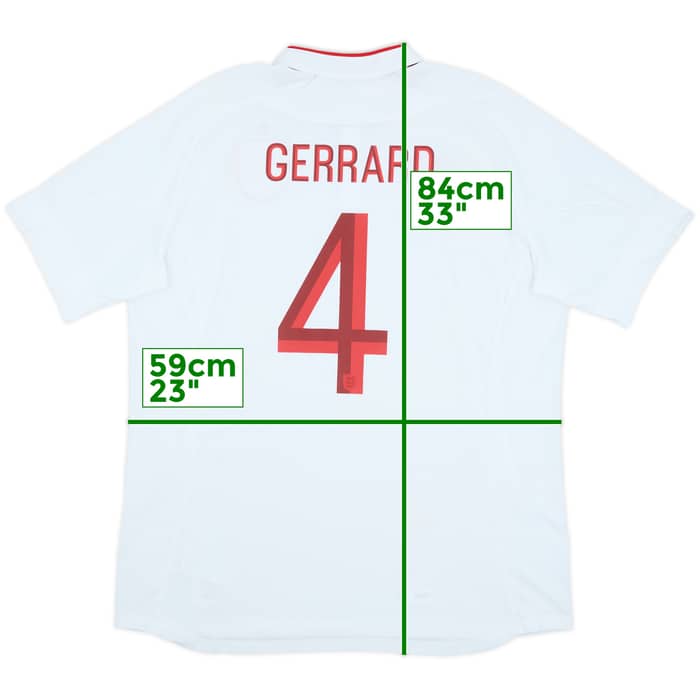 2012-13 England Home Shirt Gerrard #4 (XXL)