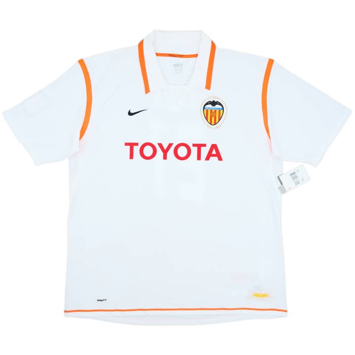2007-08 Valencia Home Shirt Silva #21 (XXL)