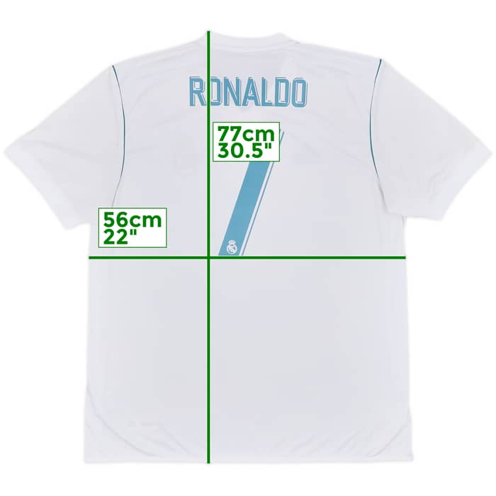 2017-18 Real Madrid Home Shirt Ronaldo #7 (XL)
