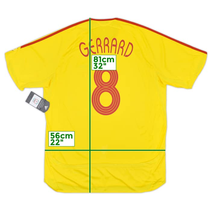 2006-07 Liverpool Away Shirt Gerrard #8 (XL)