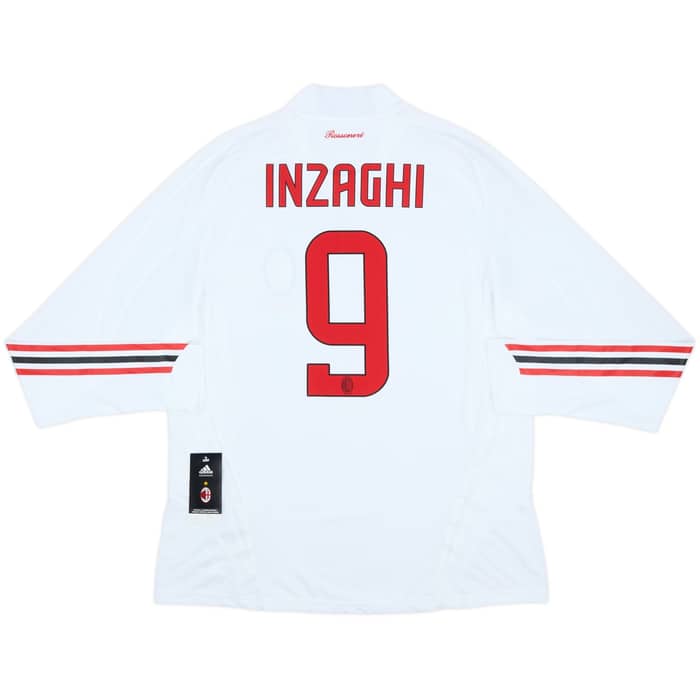 2008-09 AC Milan Player Issue Away L/S Shirt Inzaghi #9 (L)