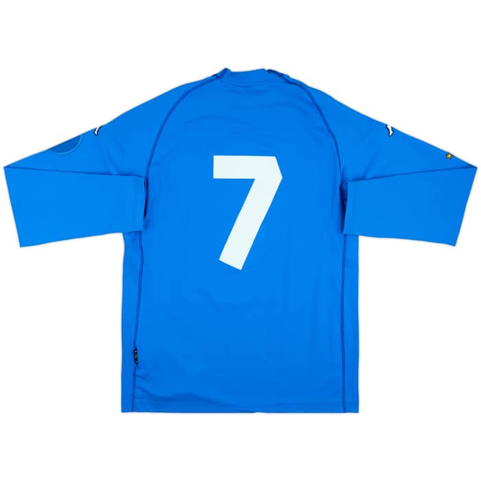 2001 Italy Player Issue U16 Euro Championship Home L/S Shirt #7 (XL)