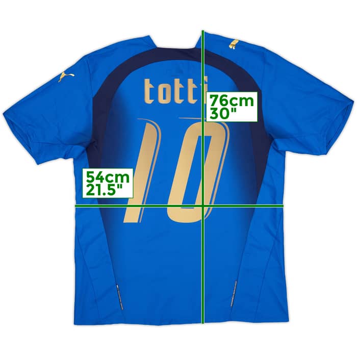 2006 Italy Home Shirt Totti #10 (M)