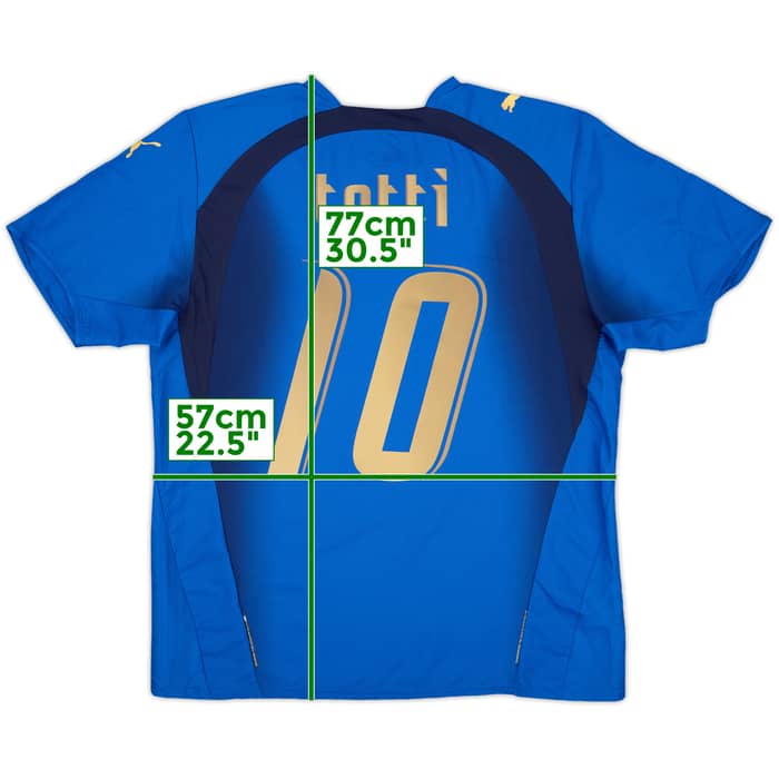 2006 Italy Home Shirt Totti #10 (L)