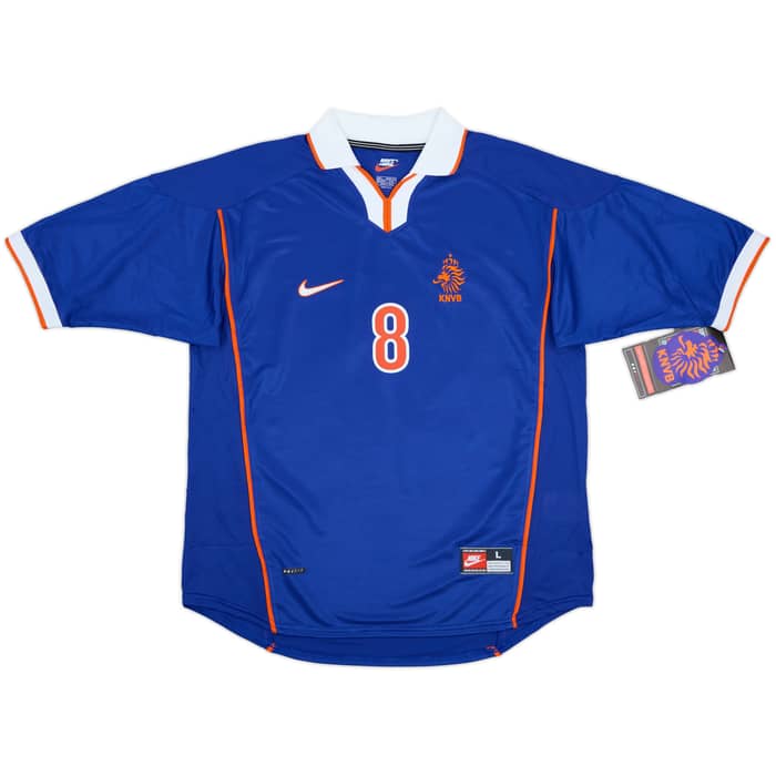 1998-00 Netherlands Away Shirt Bergkamp #8 (L)