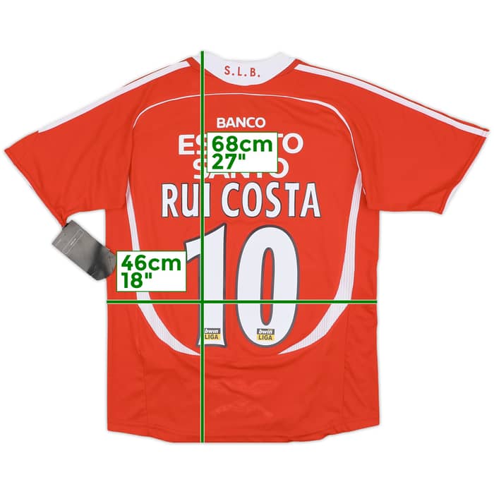 2006-07 Benfica Home Shirt Rui Costa #10 (M)