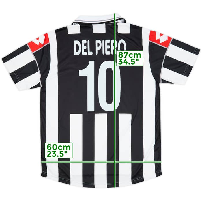 2000-01 Juventus Home Shirt Del Piero #10 (XL)