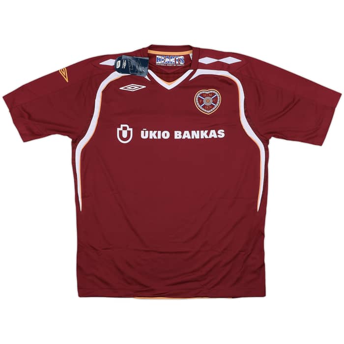 2007-08 Hearts Home Shirt (XL)
