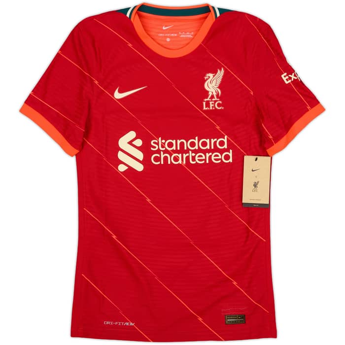 2021-22 Liverpool Authentic Home Shirt Virgil #4 (XS)
