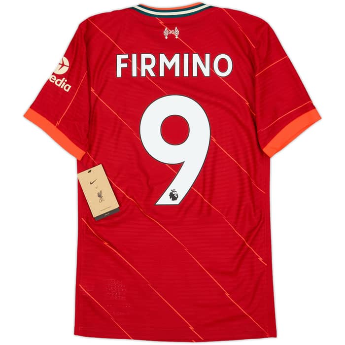 2021-22 Liverpool Authentic Home Shirt Firmino #9 (XS)