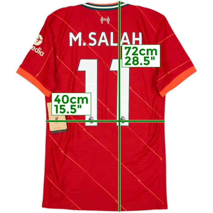 2021-22 Liverpool Authentic Home Shirt M.Salah #11 (XS)